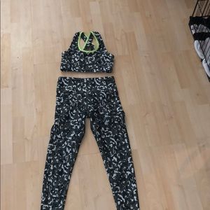 Leopard Print Soul by SoulCycle Workout Set